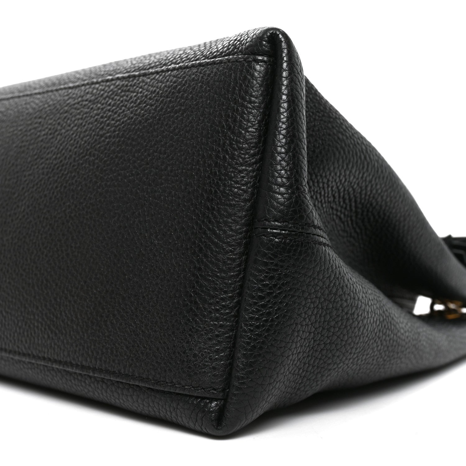 Gucci Pebbled Calfskin Medium Soho Chain Shoulder Bag Black 9 of 9