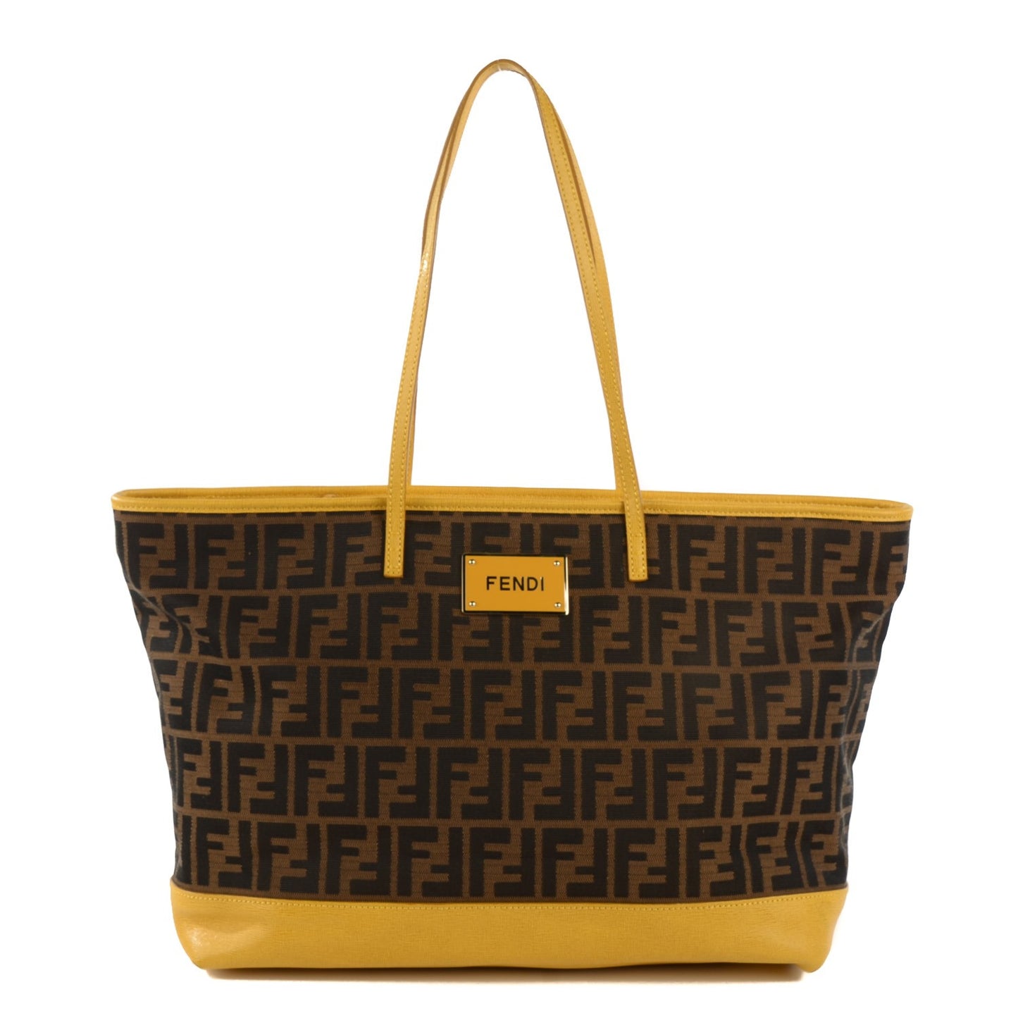 Zucca Vitello Elite Roll Tote Tobacco Yellow