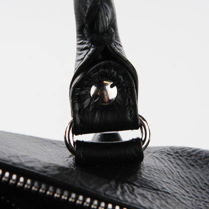 Balenciaga Matte Goatskin Rubber Covered Classic Hardware Mini Twiggy Black 9 of 14