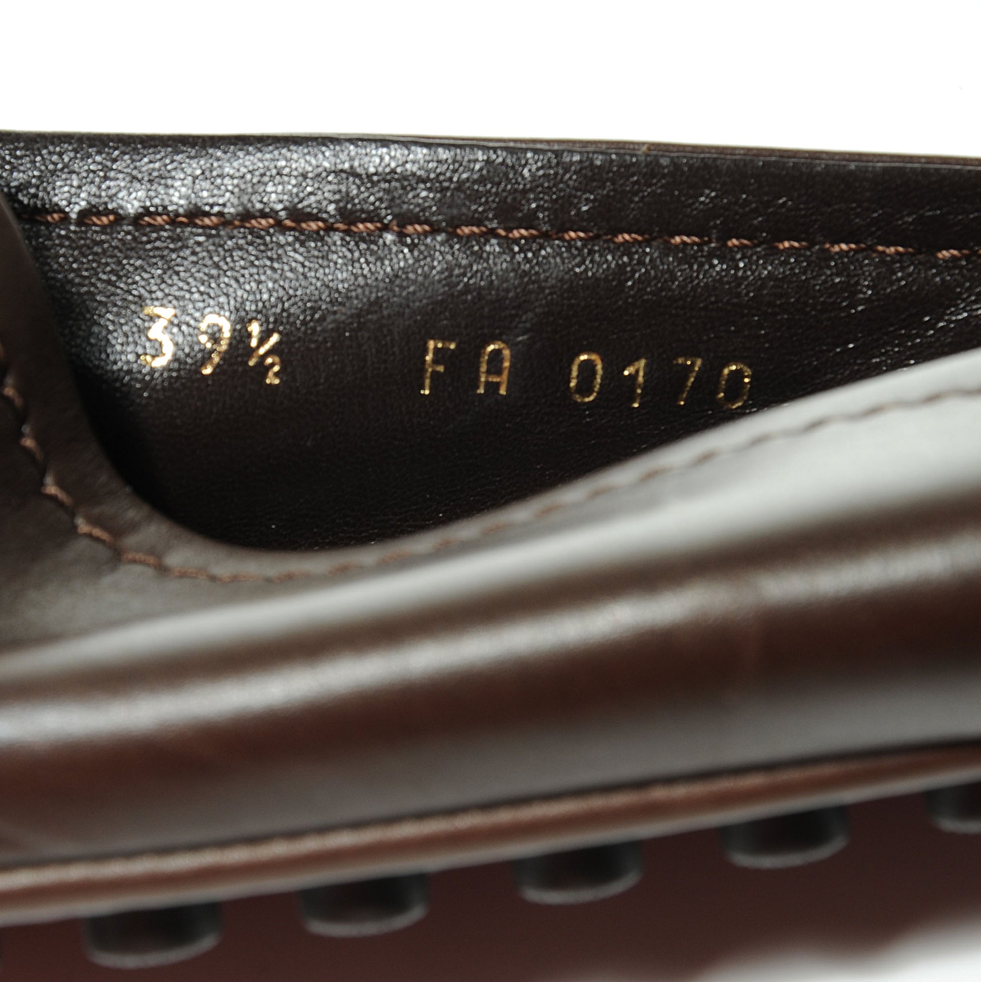 Louis Vuitton Leather Oxford Ballerina Flats Moka 39.5 7 of 7