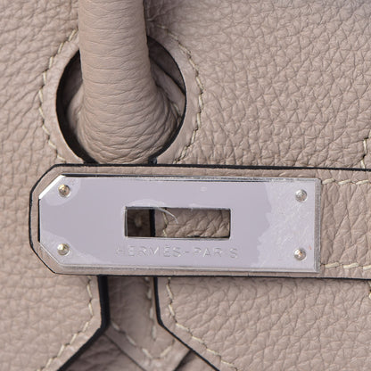 Hermes Taurillon Clemence Birkin 35 Gris Tourterelle 14 of 33