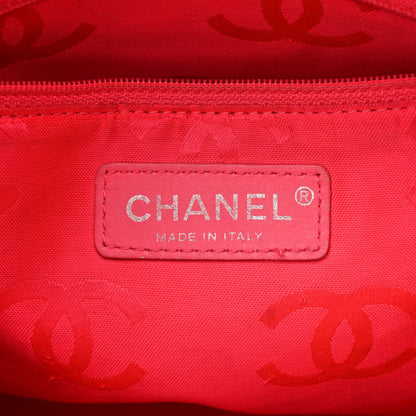 Chanel Calfskin Quilted Medium Cambon Tote Black White 6 of 14