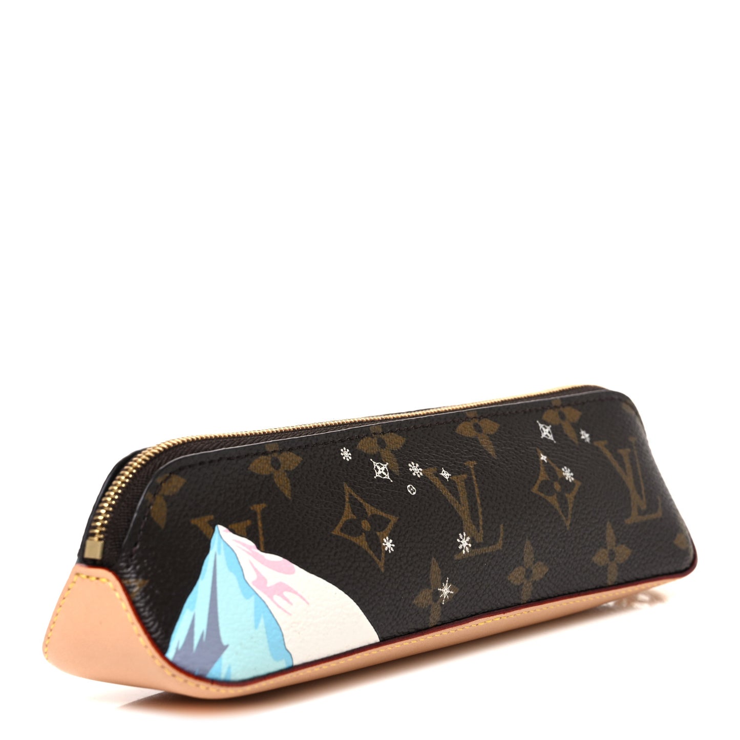 Monogram 2023 Christmas Animation Alpine Pencil Pouch Pink
