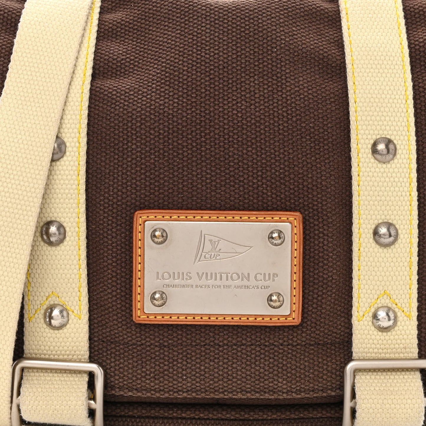 Toile Antigua Besace LV Cup Messenger PM Brown