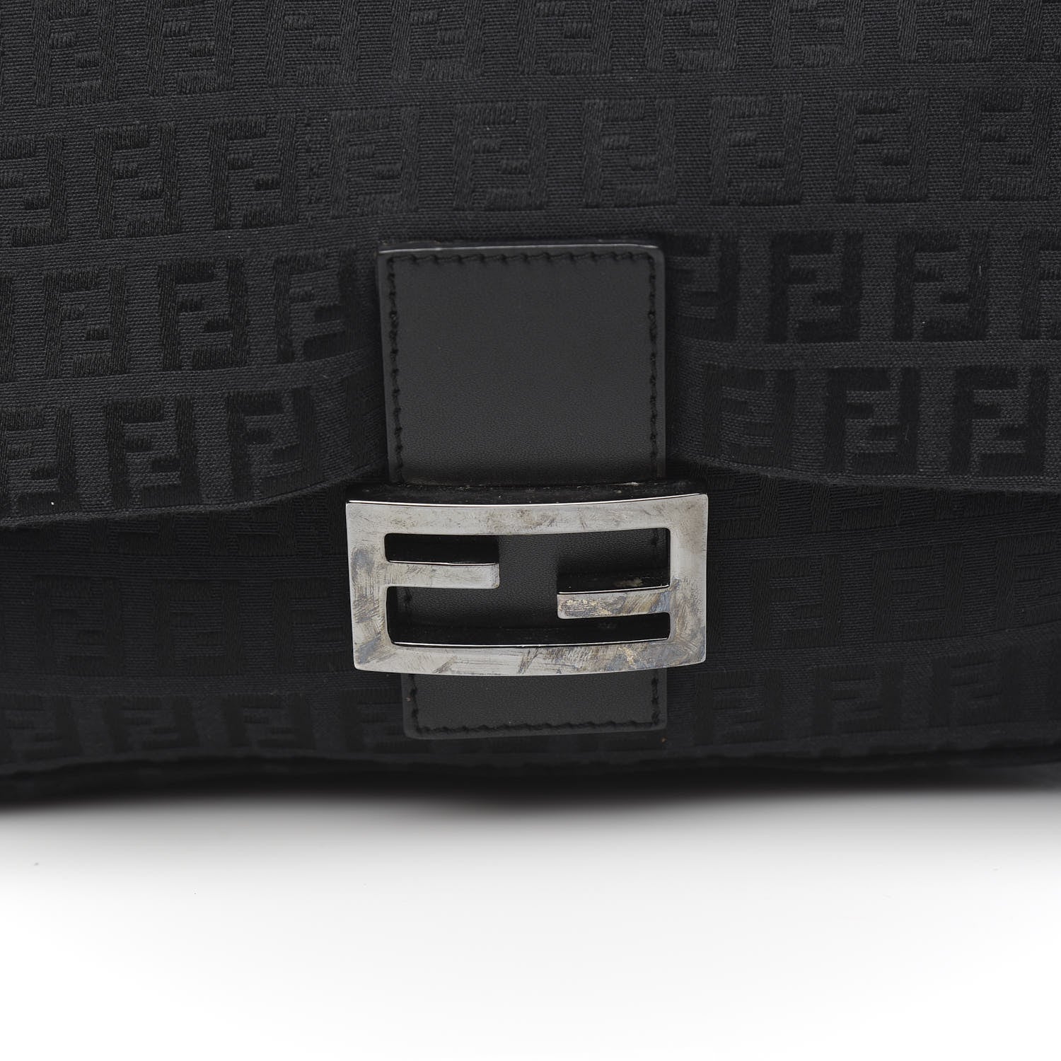Fendi Zucchino Mama Baguette Black 9 of 11