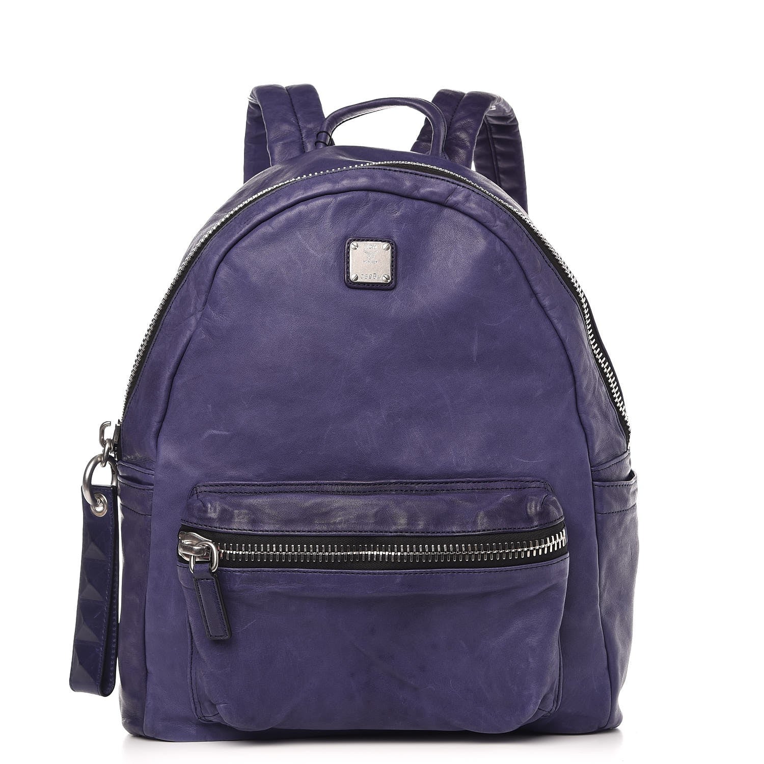 MCM Lambskin Medium Tumbler Backpack Purple 1 of 12