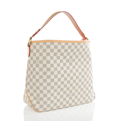 Louis Vuitton Damier Azur Delightful MM Pink 3 of 8