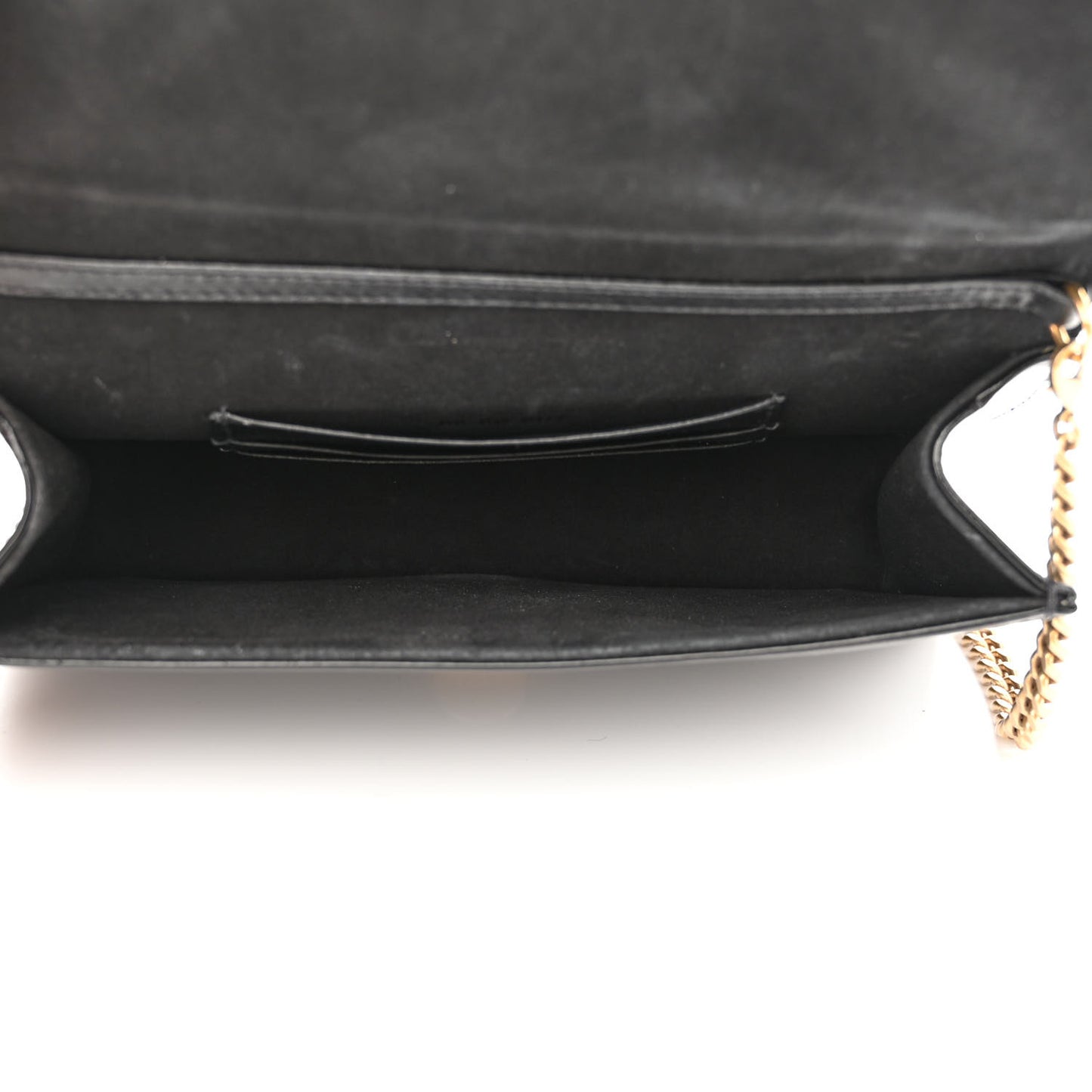Patent Studded Diorama Flap Bag Black