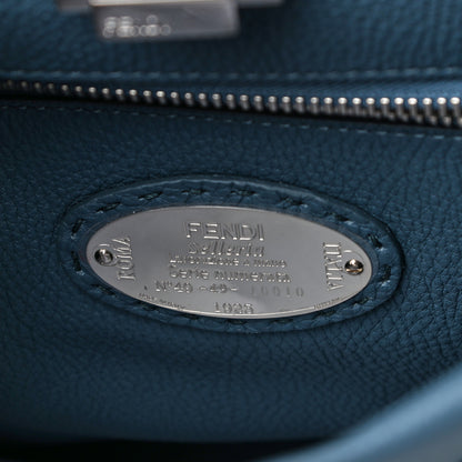 Fendi Cuoio Romano Selleria Elaphe Lace Up Medium Peekaboo Iconic Satchel Tempesta 6 of 16