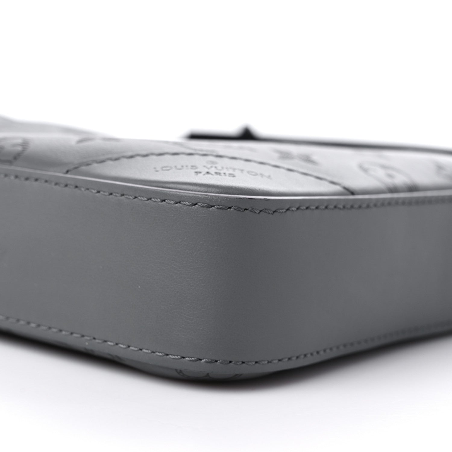 Louis Vuitton Calfskin Monogram Shadow Duo Messenger Anthracite Gray 8 of 10