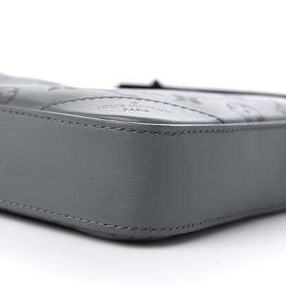 Louis Vuitton Calfskin Monogram Shadow Duo Messenger Anthracite Gray 8 of 10