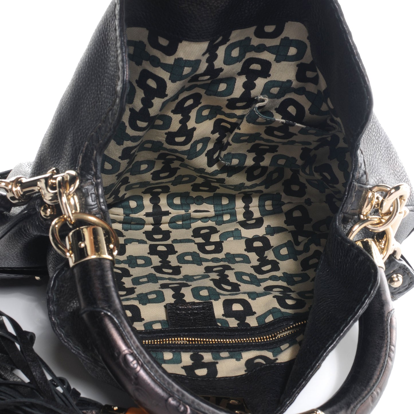 Calfskin Medium Indy Top Handle Hobo Black
