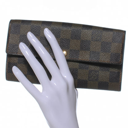 Louis Vuitton Damier Ebene Sarah Wallet 2 of 6