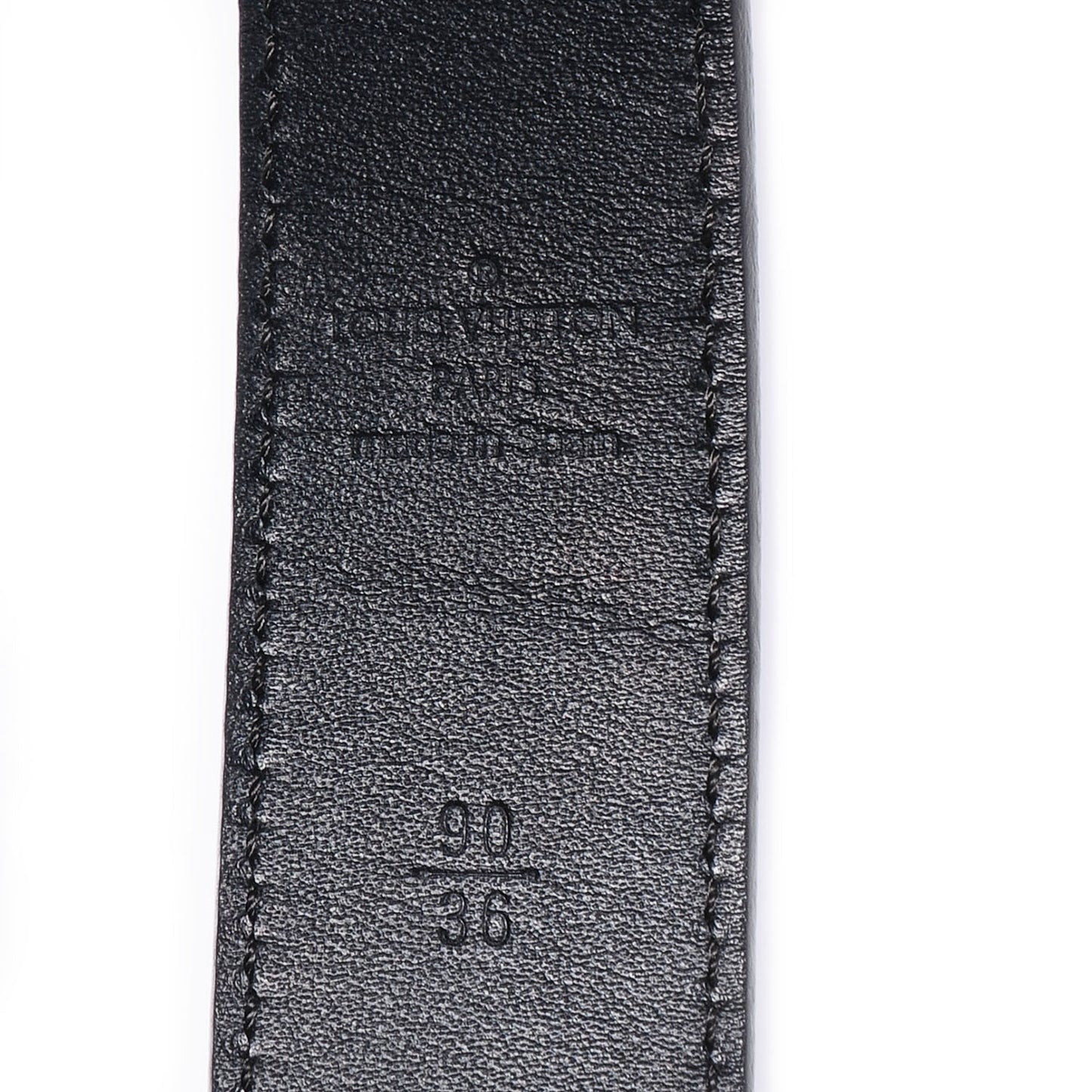 Damier Graphite LV Cut Long Reversible Belt 90 36