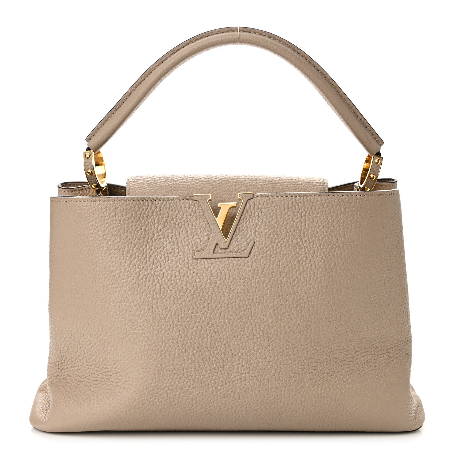 Louis Vuitton Taurillon Capucines MM Galet 1 of 9
