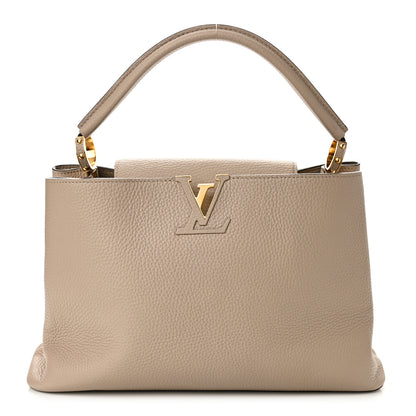 Louis Vuitton Taurillon Capucines MM Galet 1 of 9