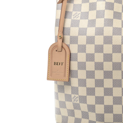 Louis Vuitton Damier Azur Graceful MM Rose Ballerine 10 of 12