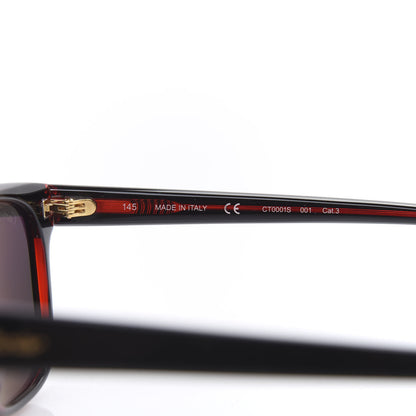 Cartier Acetate CT0001S Rectangular Sunglasses Black 6 of 8