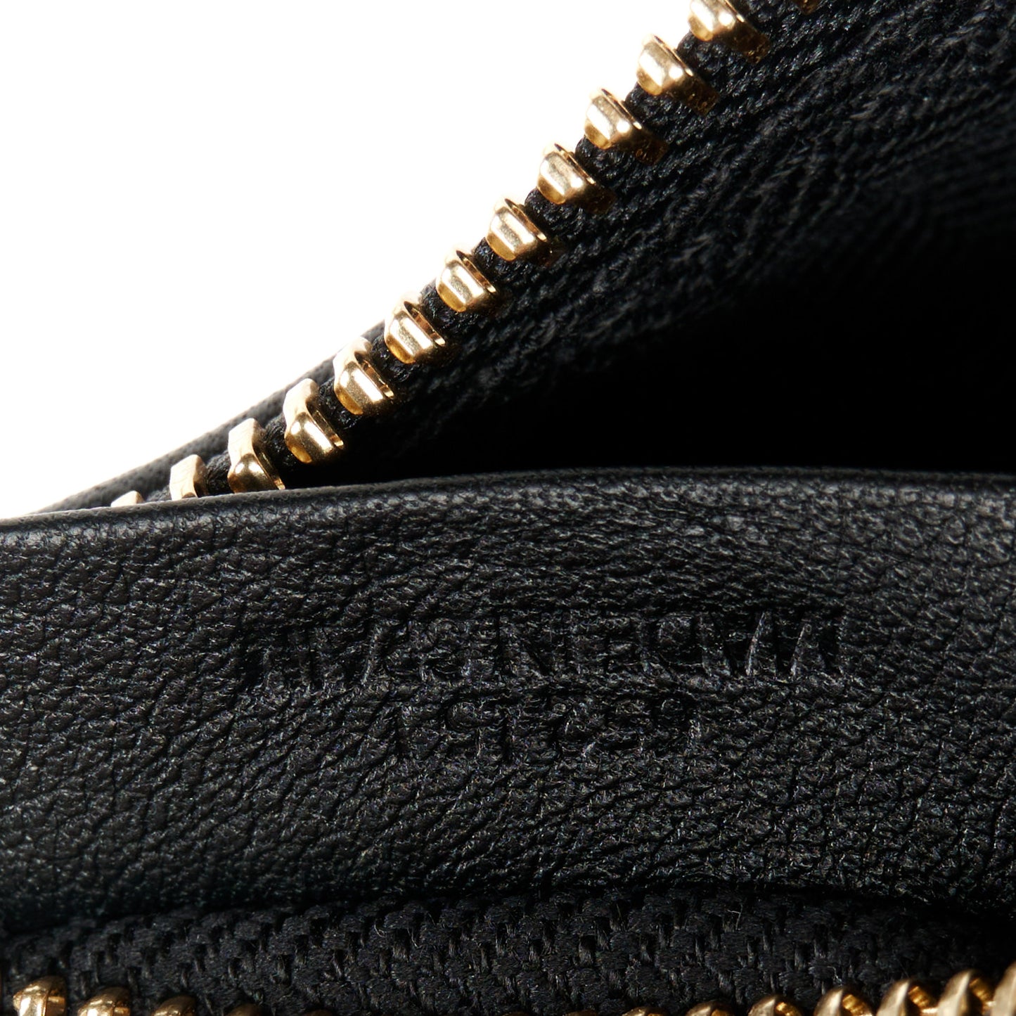 Jacquard Anagram Calfskin Small Cubi Bag Navy Black