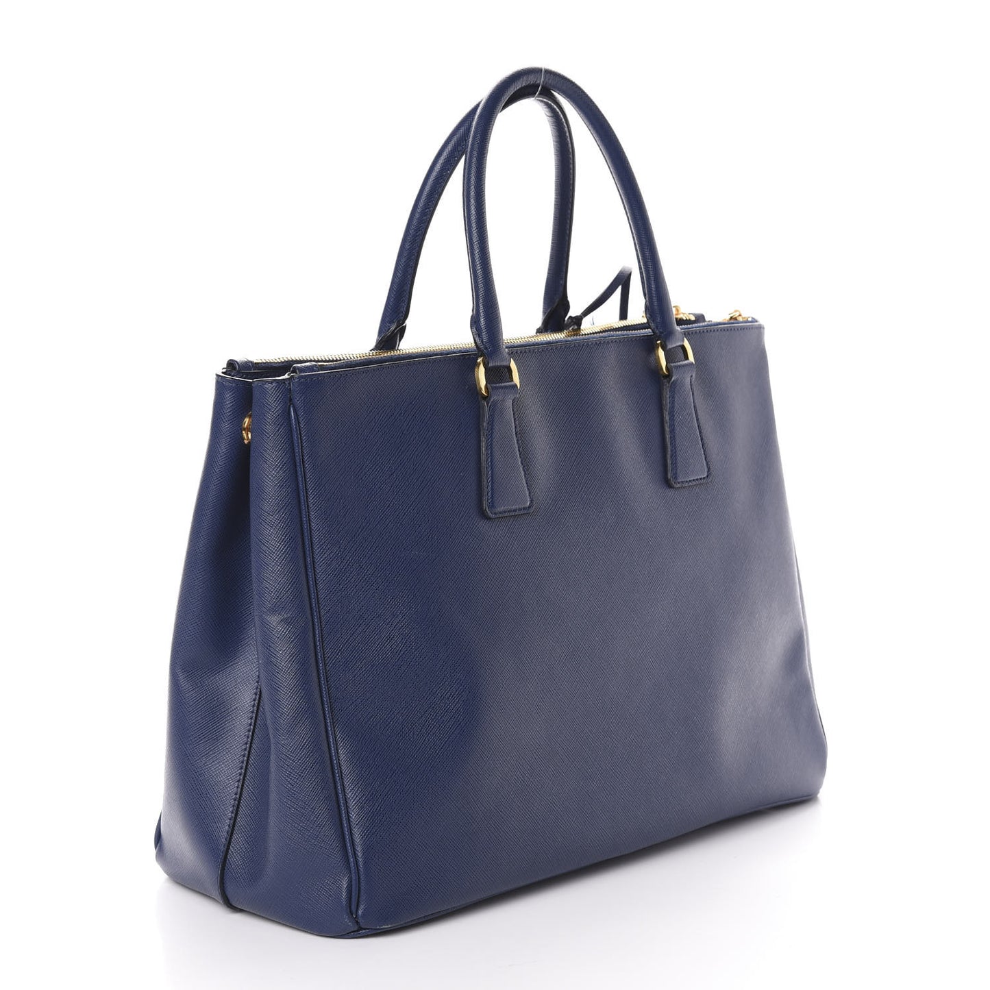Saffiano Large Galleria Double Zip Tote Bluette