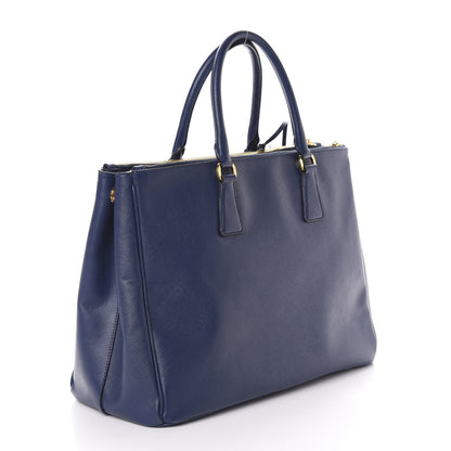 Prada Saffiano Large Galleria Double Zip Tote Bluette 3 of 9