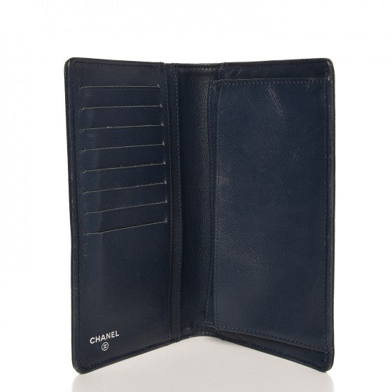 Caviar Timeless CC Yen Wallet Navy