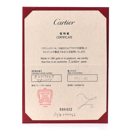 Cartier 18K White Gold 8 Diamond 4mm Wedding Band LOVE Ring 49 4.75 5 of 5