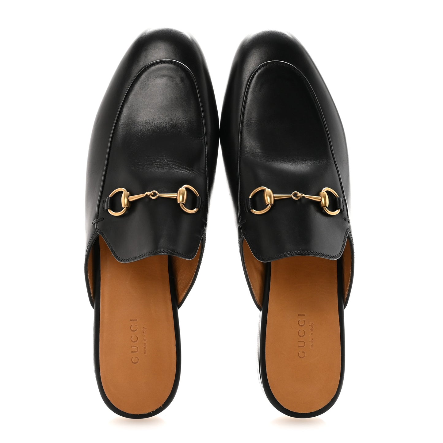 Calfskin Womens Princetown Slippers 40 Black