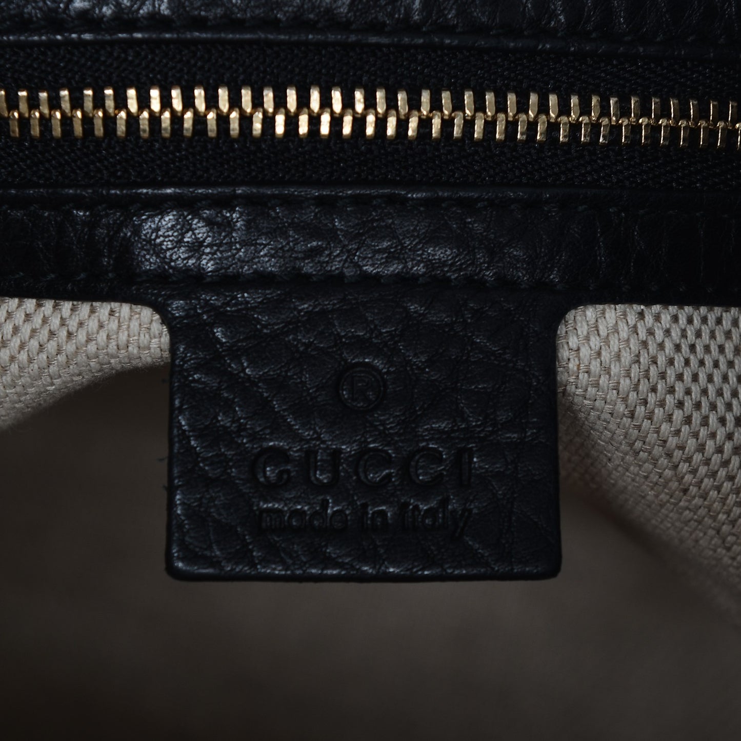 Pebbled Calfskin Medium Soho Chain Shoulder Bag Black