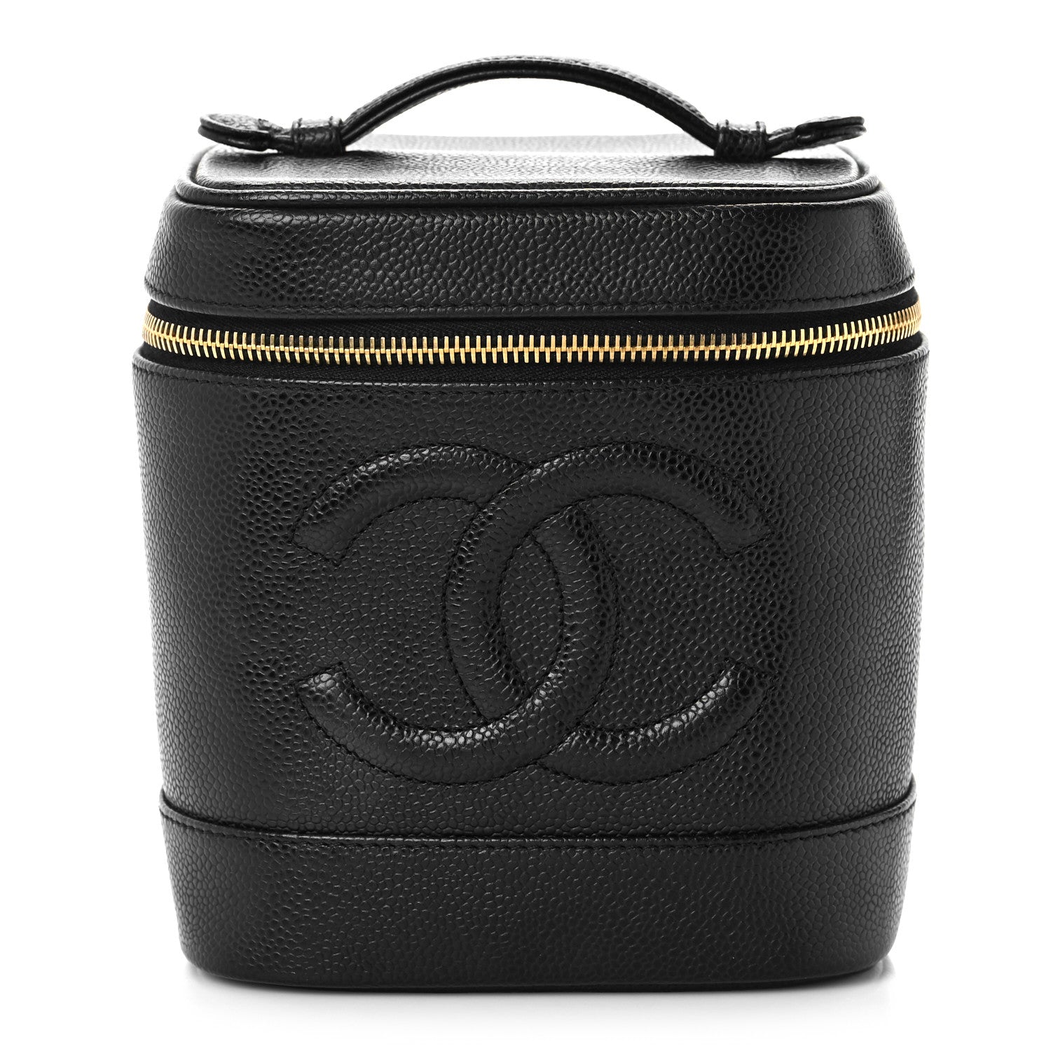 Chanel Caviar Vanity Cosmetic Case Black 1 of 9