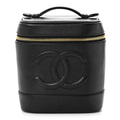 Chanel Caviar Vanity Cosmetic Case Black 1 of 9