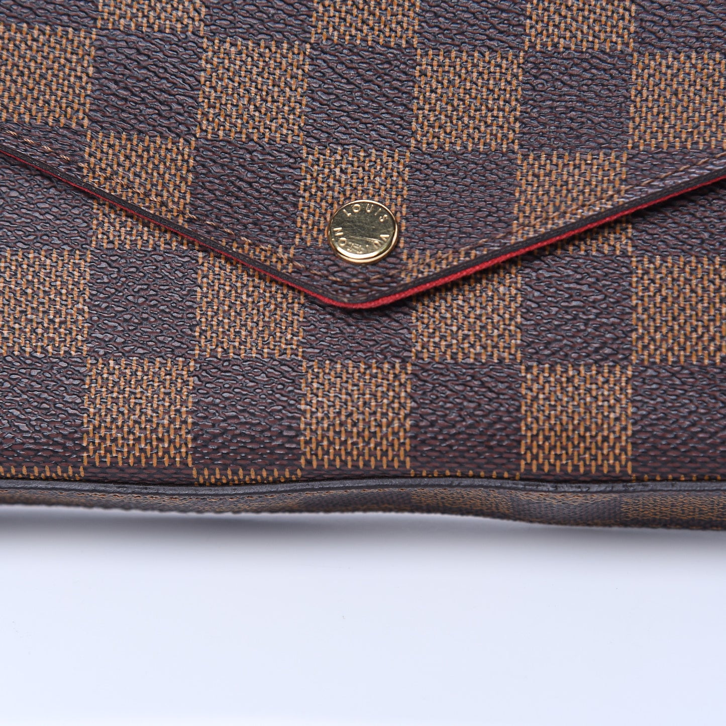 Damier Ebene Pochette Felicie Chain Wallet