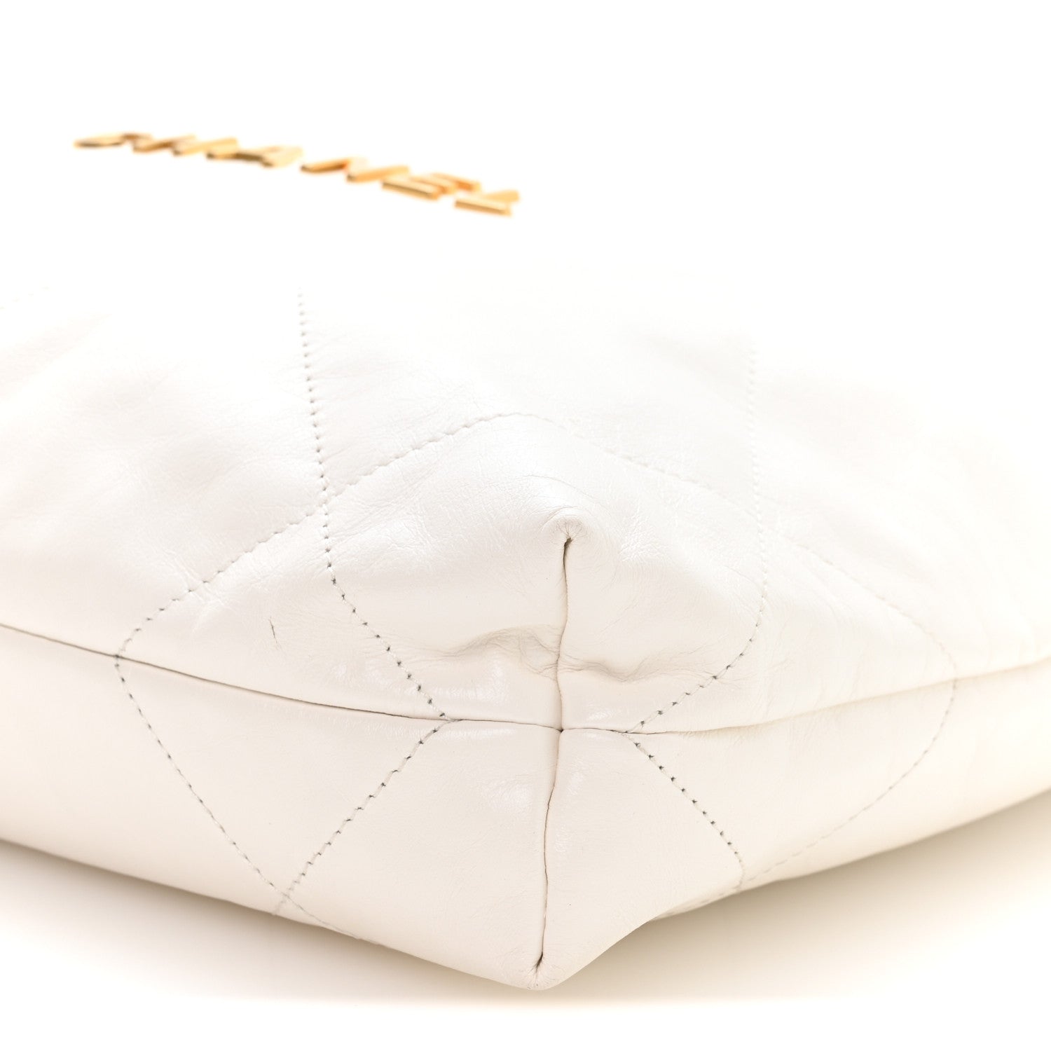 Chanel Shiny Calfskin Quilted Small Chanel 22 White 11 of 11
