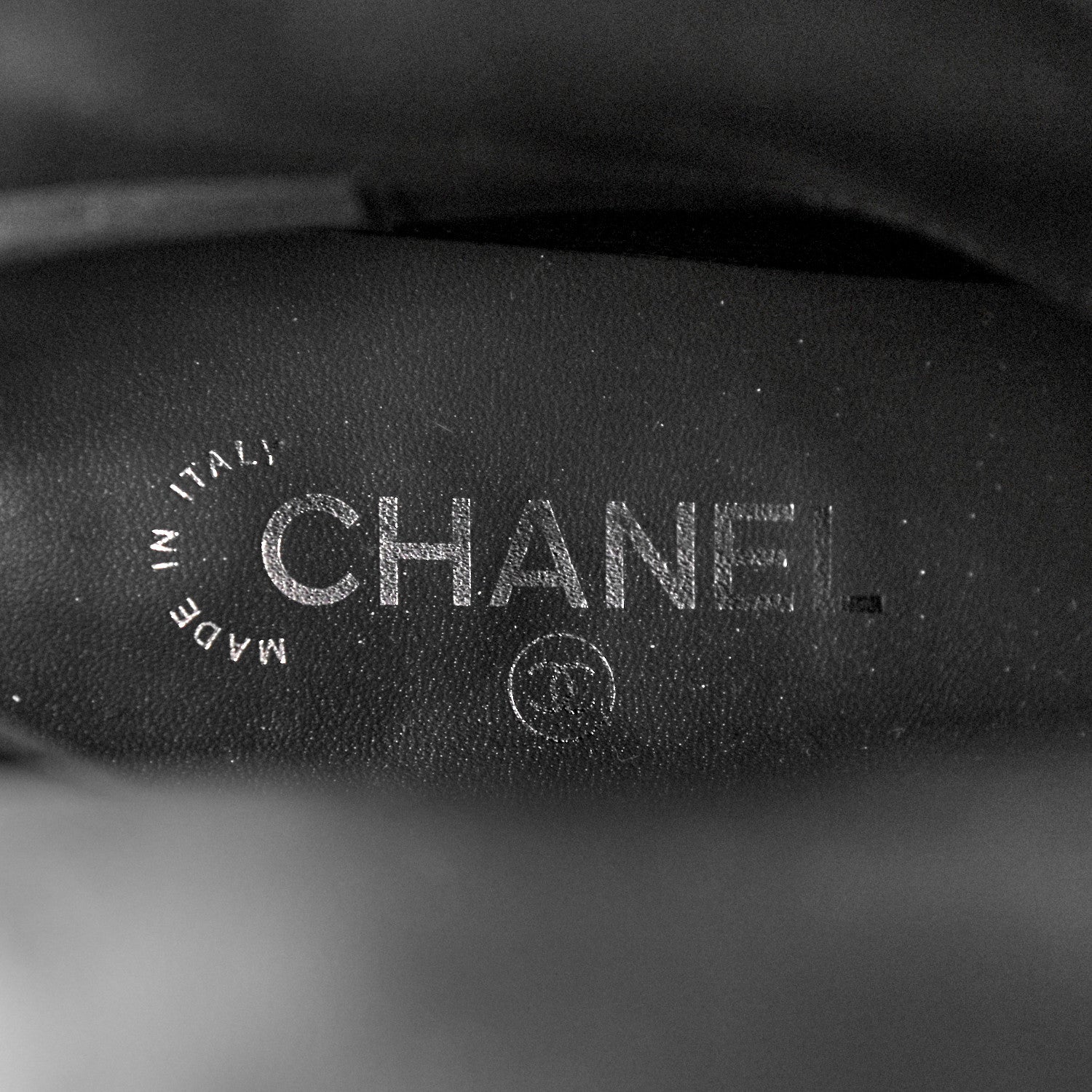 Chanel Calfskin CC High Boots 37.5 Black 6 of 12
