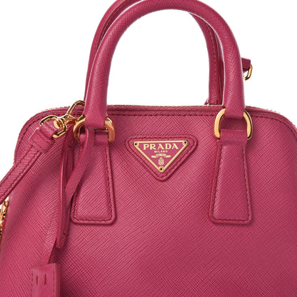 Prada Saffiano Lux Mini Promenade Tote Fuxia 8 of 10