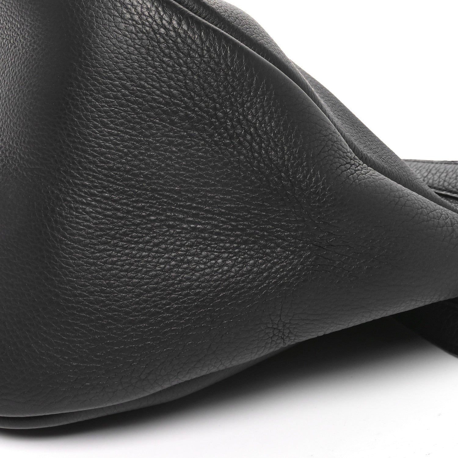 The Row Grained Calfskin Large Slouchy Banana Bag Black 10 of 10