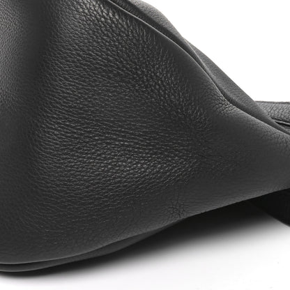 The Row Grained Calfskin Large Slouchy Banana Bag Black 10 of 10