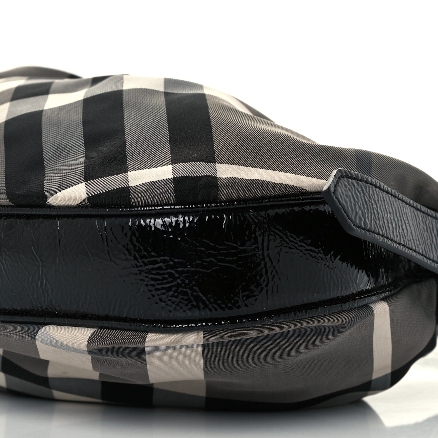 Burberry Beat Check Small Brooklyn Hobo Black 11 of 11
