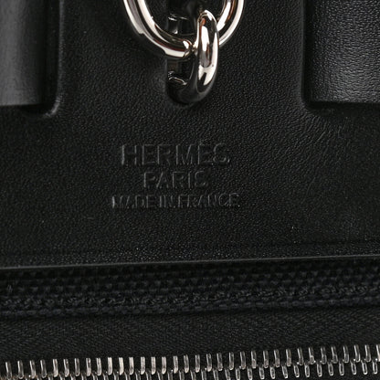 Hermes Vache Hunter Criss Viking Herbag Zip Retourne 31 PM Ecru Black 7 of 11