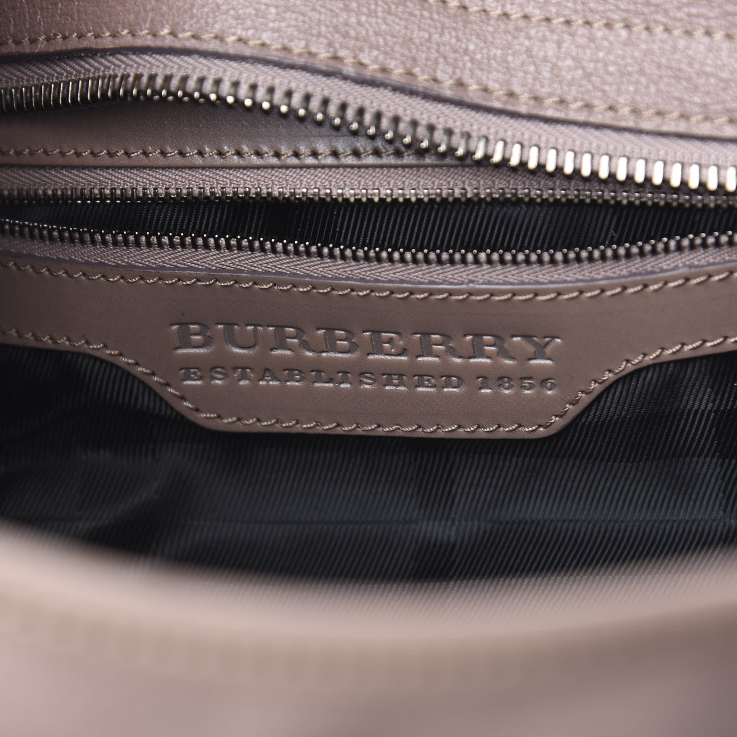 Burberry Calfskin Farrar Drawstring Tote Beige 5 of 10