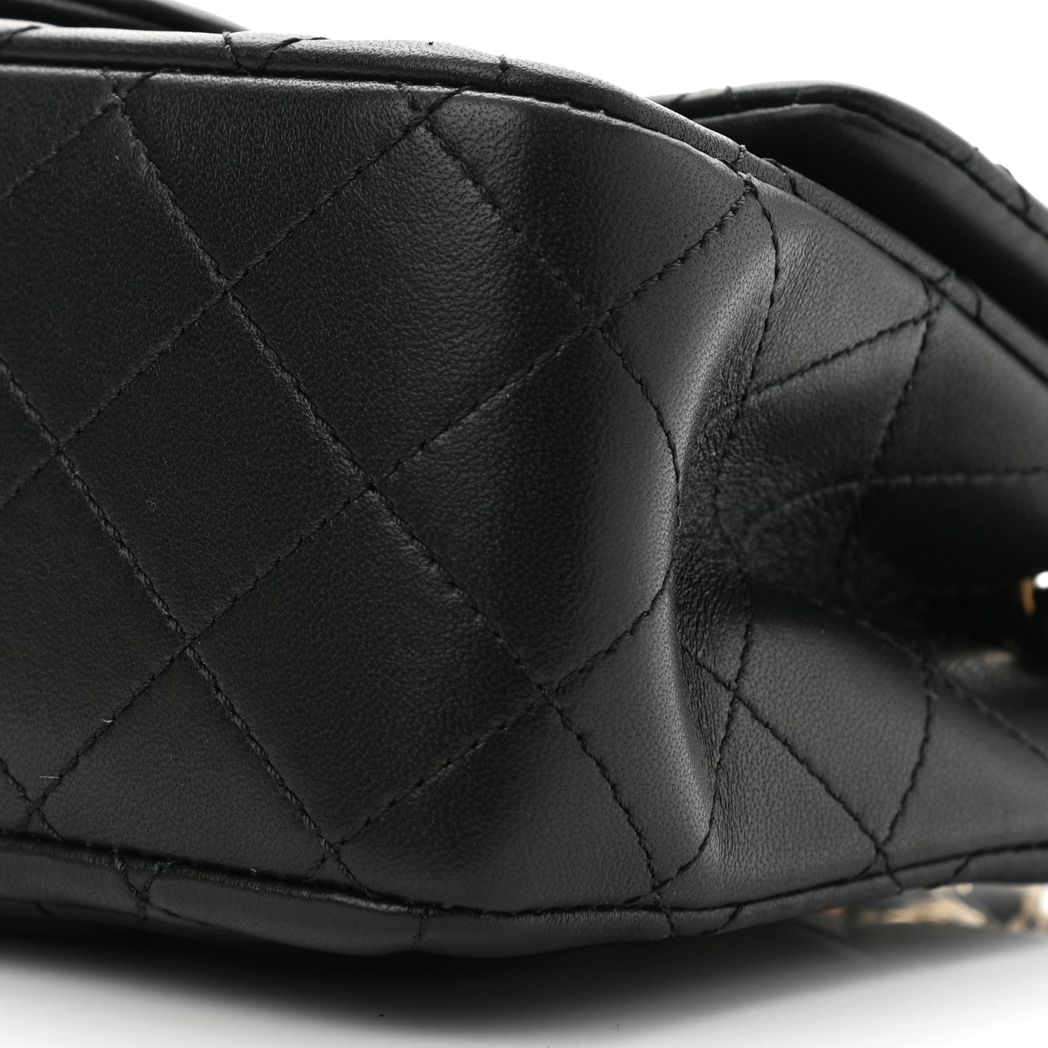 Chanel Lambskin Quilted Enamel Mini Pearl Crush Flap Black 10 of 11