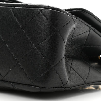 Chanel Lambskin Quilted Enamel Mini Pearl Crush Flap Black 10 of 11