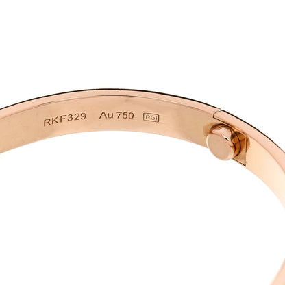 Cartier 18K Pink Gold LOVE Bracelet 17 7 of 9