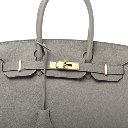 Hermes Togo Birkin 30 Gris Mouette 10 of 11