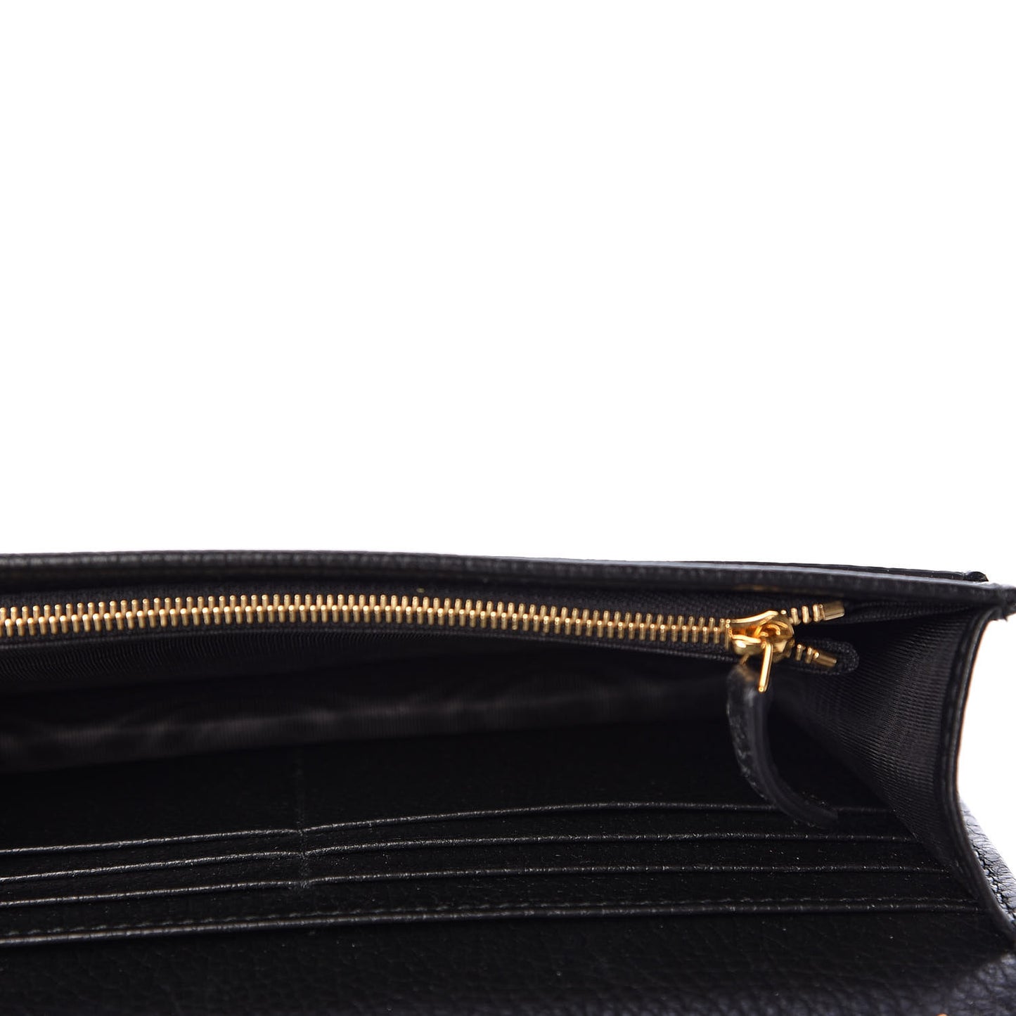Calfskin Mini GG Marmont Chain Wallet Black
