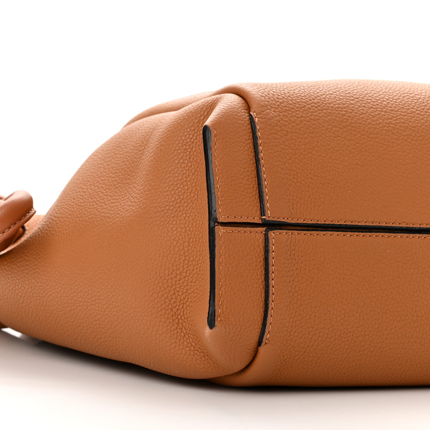 Loewe Calfskin Small Flamenco Knot Bag Caramel 8 of 9