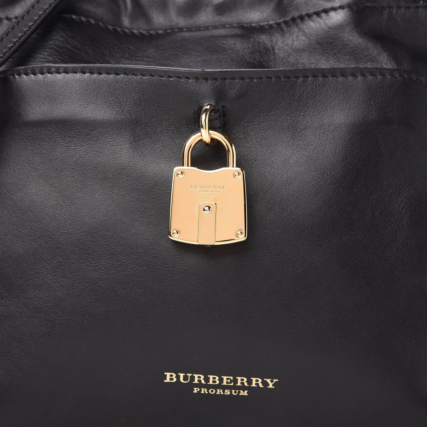Prorsum Smooth Calfskin Small Drawstring Crossbody Black