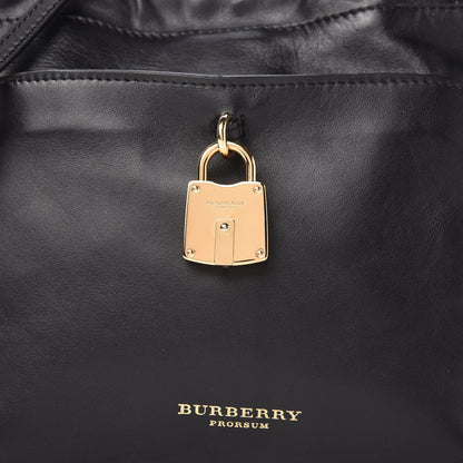 Burberry Prorsum Smooth Calfskin Small Drawstring Crossbody Black 9 of 9