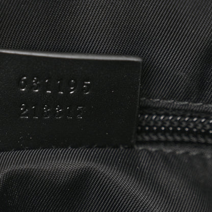 Gucci Techno Canvas Selleria Calfskin Web Small Flat Messenger Bag Black 7 of 10