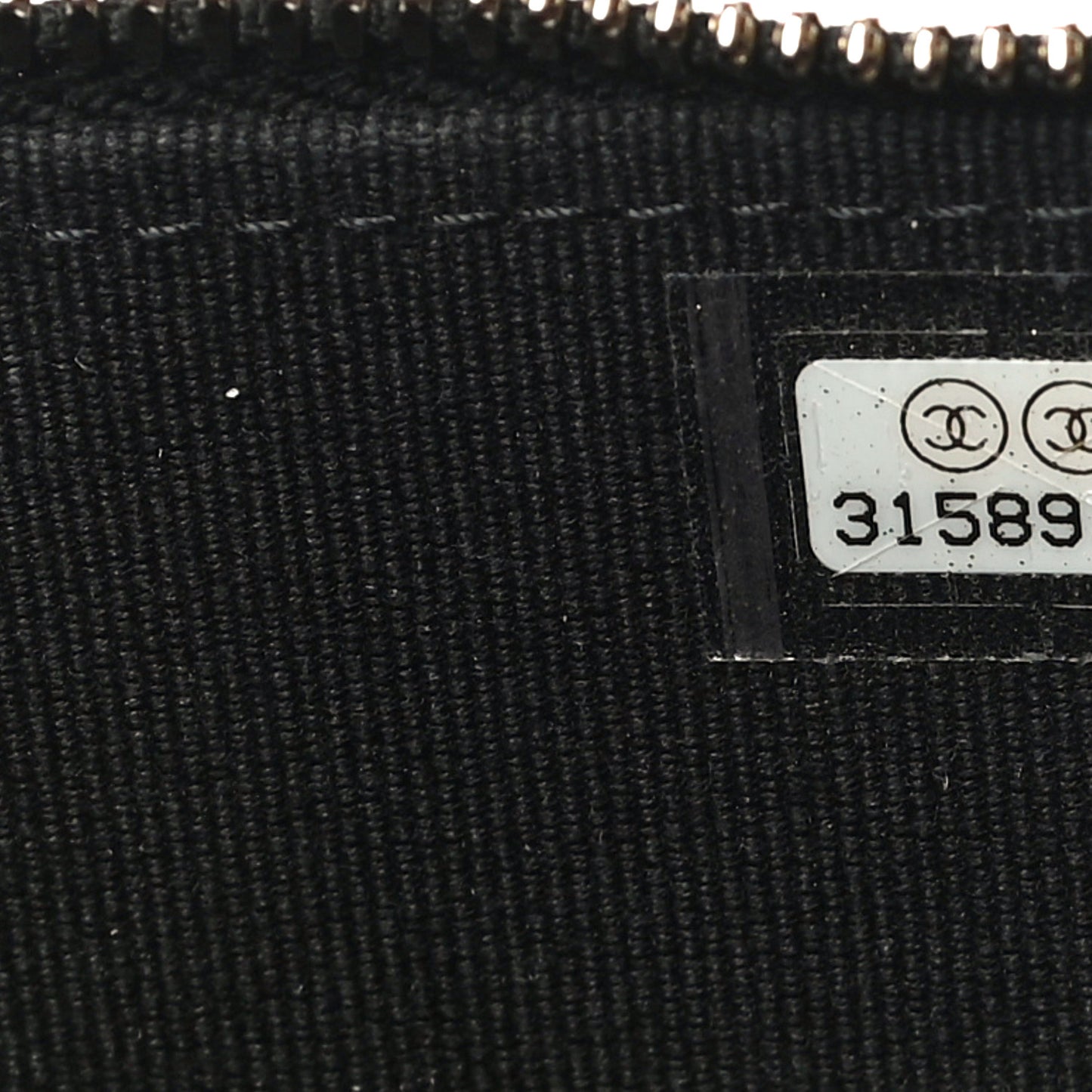 Lambskin Quilted Top Handle Mini Vanity Case With Chain Black